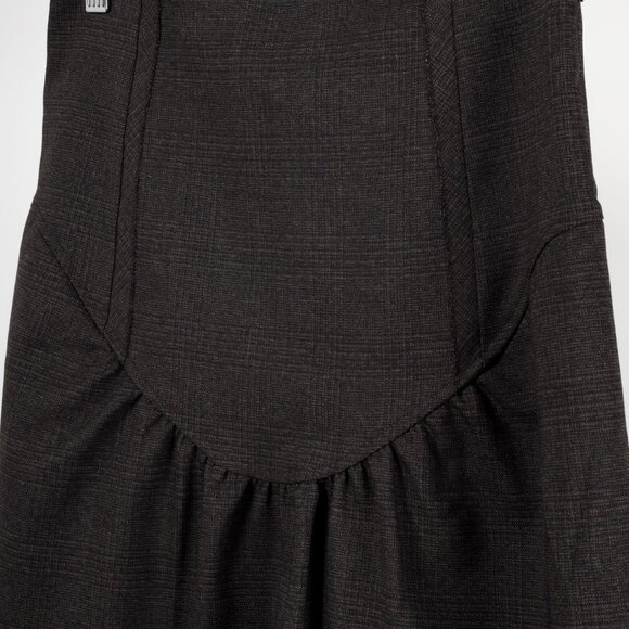 Miu Miu Brown Wool Drop Waist Skirt - Picture 3 of 10